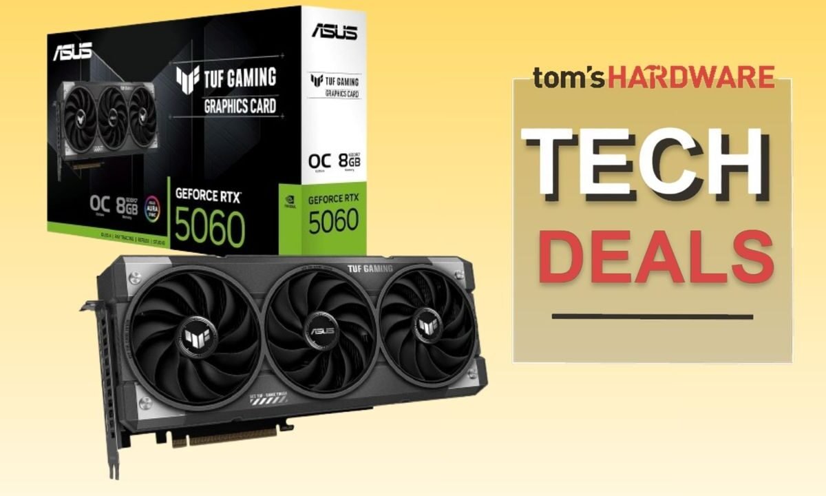 Amazon Offers $324 Nvidia RTX 5060 GPU in Limited-Time Sale