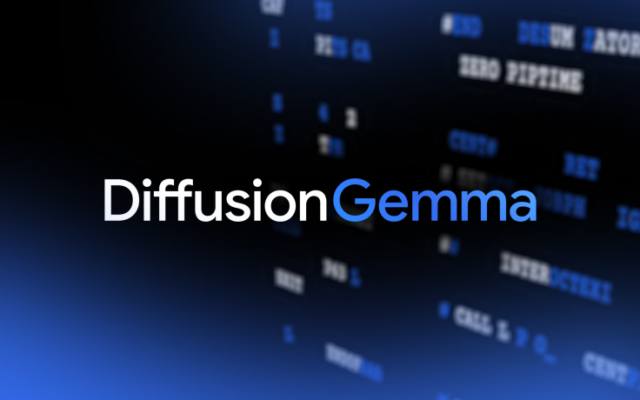 DiffusionGemma: 4x faster text generation