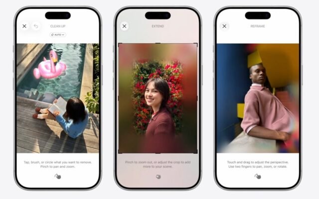 Apple Introduces AI-Powered Editing Features in Photos App