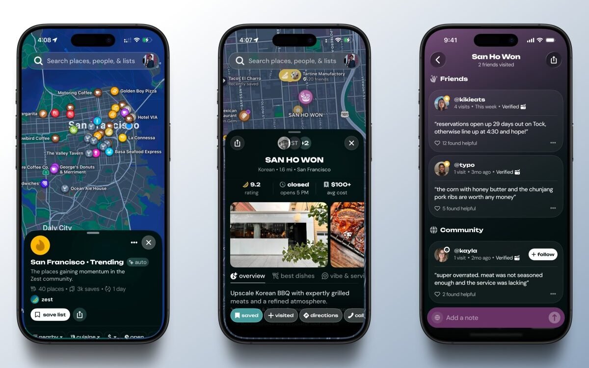 Zest launches a restaurant discovery app powered by where people actually eat