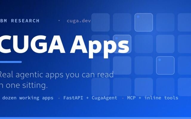 Build real agentic apps using CUGA: two dozen working examples on a…