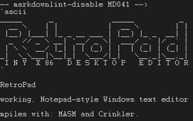 Windows Legend Dave W. Plummer Launches RetroPad, Notepad Clone in 2,749 Bytes