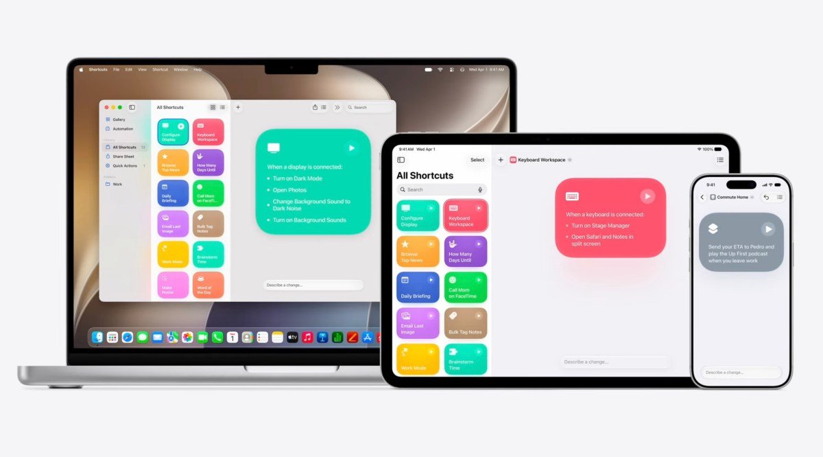 Apple Enhances Shortcuts App with AI-Powered Workflow Creation