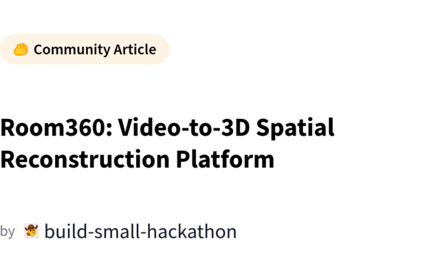 Room360 Launches Video-to-3D Spatial Reconstruction Platform for Enhanced Virtual Environments