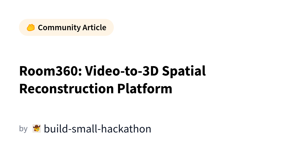 Room360 Launches Video-to-3D Spatial Reconstruction Platform for Enhanced Virtual Environments