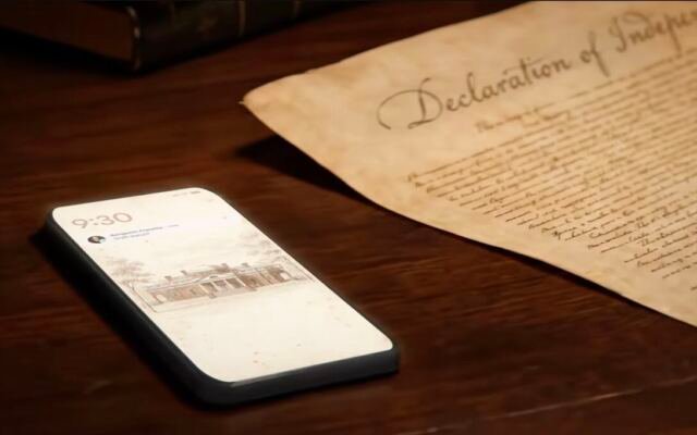 New Google commercial imagines a Declaration of Independence written with help from…
