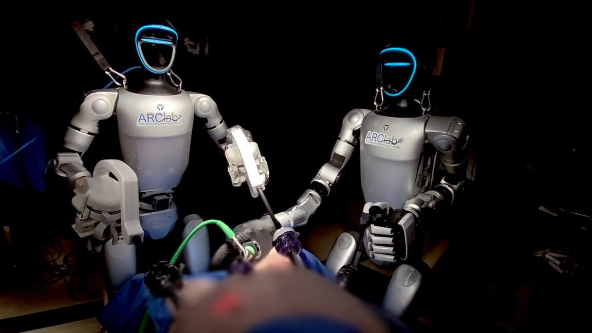 Humanoid robots controlled by surgeons did world-first operation on live pigs