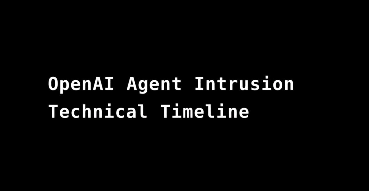 Anatomy of a Frontier Lab Agent Intrusion: A Technical Timeline of the…