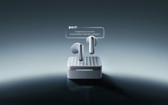 Plaud’s new earphones come with an eSIM-enabled case for talking to AI…