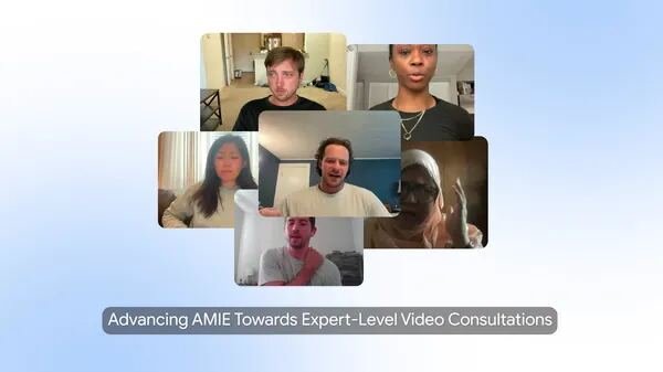 AMIE, our research medical AI system, demonstrates real-time clinical video consultation capabilities…