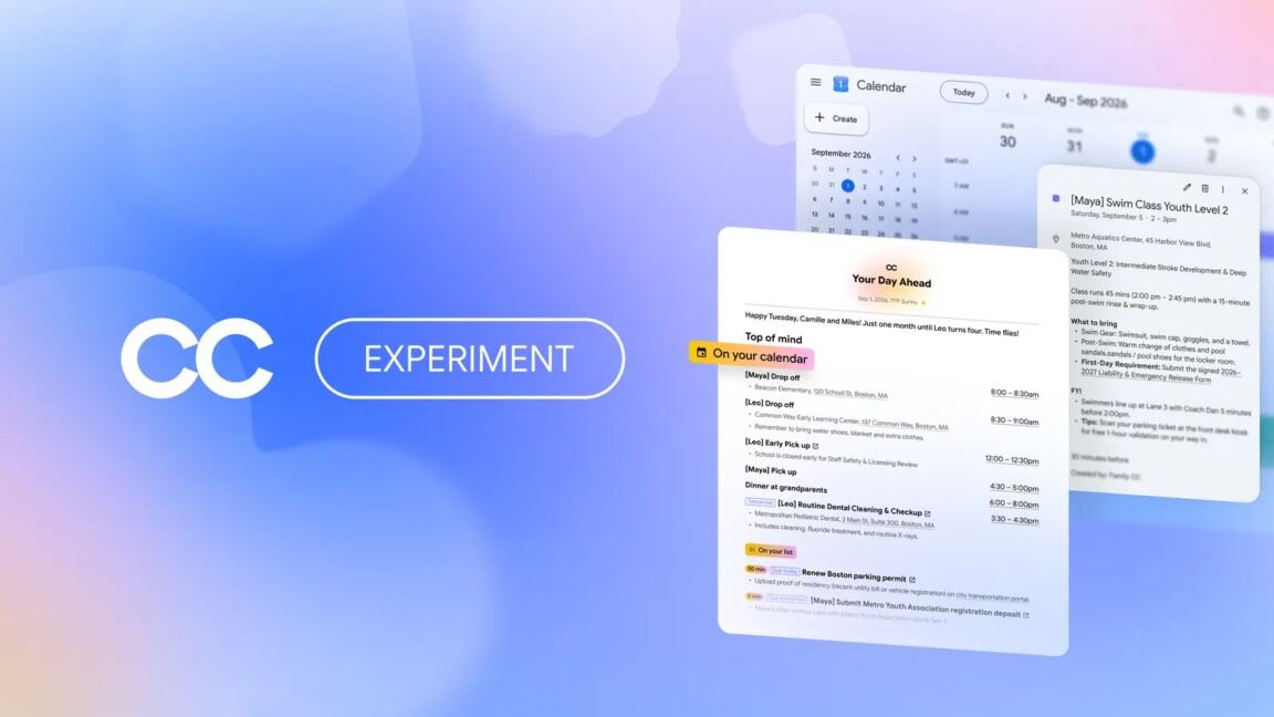 Google announces new experimental “CC” AI agent for families