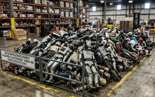 What do you do with a humanoid robot when it breaks down?