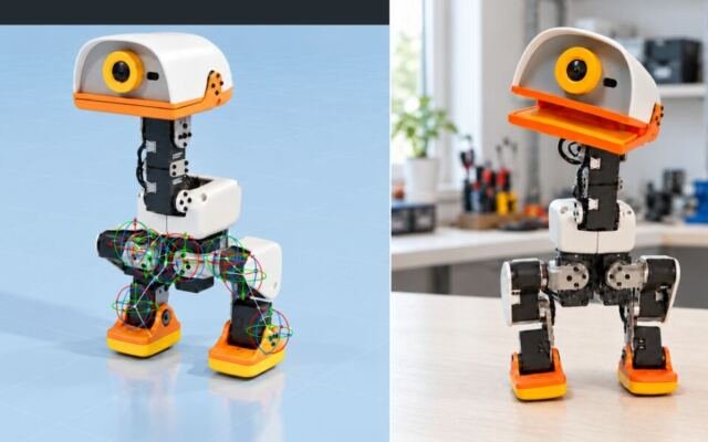 Train in Simulation, Deploy on a Real Robot: Microduck with Isaac Lab…