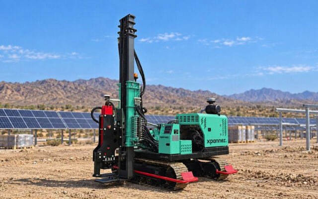 Xpanner launches autonomous pile driver for solar farm contruction